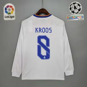 21-22 Real Madrid home long sleeve 4