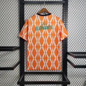 2023 Ivory Coast Training Kit Orange Shirts Cheap Soccer Jerseys 4