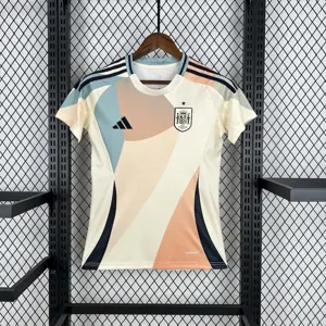 2025 Spain Women's Euro Away Shirt Lady Tee AAAAJersey Supply Yupoo