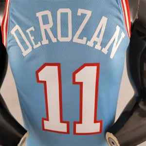 Chicago Bulls DeROZAN #11 Blue NBA Jersey 8