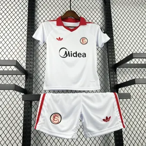 25-26 Sevilla FC Kids Vintage Kit Football Youth Suits AAAAJersey Supplier Yupoo 6 3