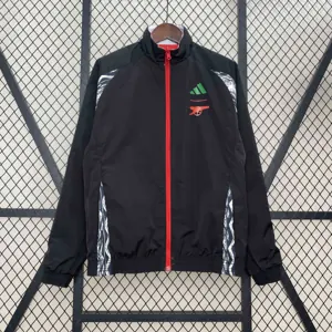 24-25 Arsenal Red&Black Trench Coat Reversible Windbreaker Double-Sides Jacket AAAAJersey Yupoo 3