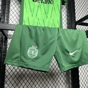 24-25 Sporting Lisbon Third Kid Kits Youth Apparels Football AAAAJersey Yupoo 5