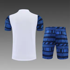 22-23 Marseille training suit short sleeve kit white blue 11