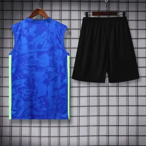 25-26 Barcelona Blue Training Kit Football Vest Suits 2