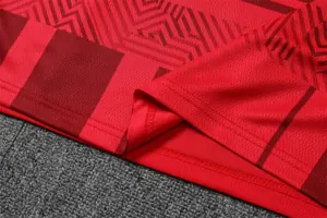 22-23 AC Milan Training Suit Short Sleeve Kit Red 7