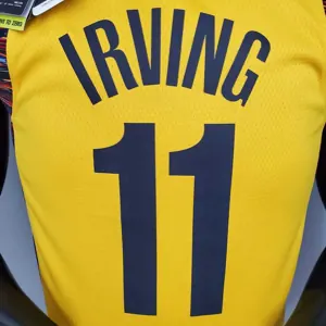 Irving#11 Brooklyn Nets Commemorative Edition Yellow 6
