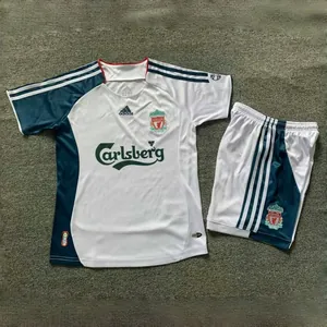 06-08 Liverpool Away Retro Kid Kits Youth Apparels Football AAAAJersey Yupoo 16-28