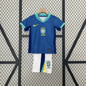2024 Brazil Away Kid Kits Youth Apparels AAAAJersey Wholesale Yupoo