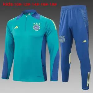 24-25 Ajax Kids Long Sleeve Training Suit Football Shirts