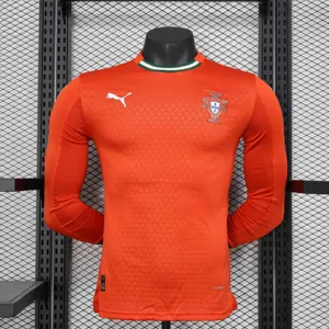 2025 Portugal Home Long Sleeve Kit Player Version Shirt AAAAJersey Supplier Yupoo