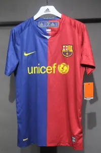 08-09 Barcelona Home Retro Kit Vintage Player Version Sino Shirt AAAAJersey Dropship Yupoo 4