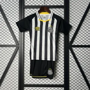25-26 Santos Away Kid Kits Soccer AAAAJersey Yupoo 26-28