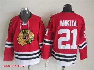Chicago Blackhawks retro ice hockey jersey M-3XL 芝加哥黑鹰队复古冰球服 3