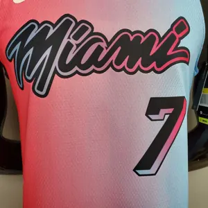 New Miami Heat DRAGIC#7 City Edition Pink Blue Gradient Color 3