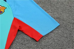 22-23 Barcelona training suit short sleeve kit blue 11