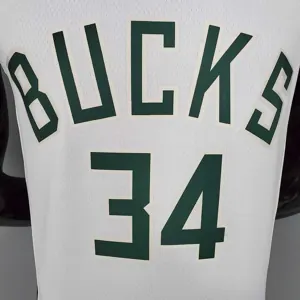 2021 Antetokounmpo #34 BUCKS Home White 5