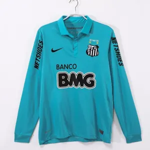 12-13 Santos Away Retro Kit Football Long Sleeve Blue Shirt AAAAJersey Supplier Yupoo