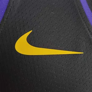 2021 JAMES#6 Los Angeles Lakers Black Latin Black NBA Jersey 1