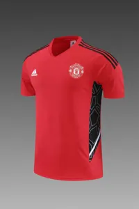 22-23 Manchester United Training Suit Short Sleeve Kit Red 5