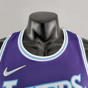 2022 75th Anniversary TOSCANO #95 Los Angeles Lakers City Edition Purple NBA Jersey 1
