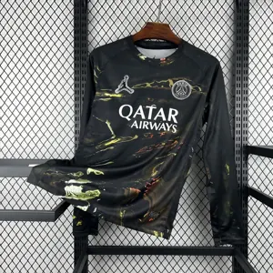 26-27 PSG x Stadium Night Mens Forth Kit Football Long Sleeve T-Shirts AAAAJersey Supply Yupoo 2