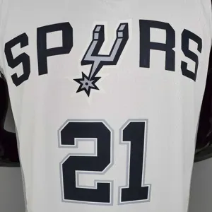 DUNCAN#21 Spurs White 3