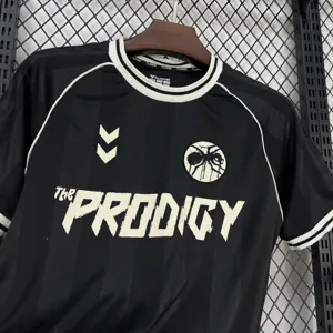 26-27 The Prodigy x Hummel Mens Black Soccer T-Shirt AAAAJersey Wholesale Yupoo 6 6